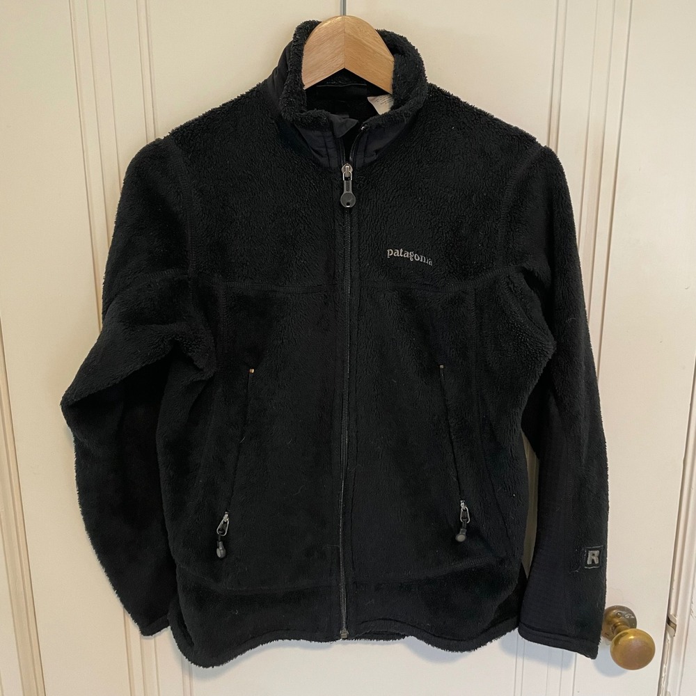 Patagonia R2 Regulator Fleece Jacket‎ Womens Medium Black Full Zip